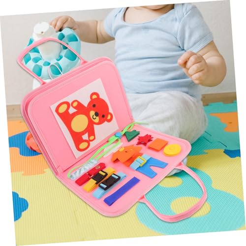 HEALSOPTHY Sensorisches Busy Board Kunststoff Pädagogisches Lernspielzeug für Kleinkinder Jahre Fördert Fingerfertigkeit und Selbstständiges Anziehen Schadstofffrei Pädagogisch von HEALSOPTHY