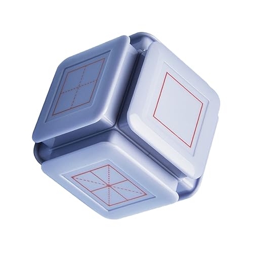 HEALSOPTHY Siegel Stempel kinderstempel Stamps Stempel für Unterrichtsstempel Schreibwaren Bildungsstampfer für sechsseitiger Stempel Bildungsinstrument Plastik Blue von HEALSOPTHY