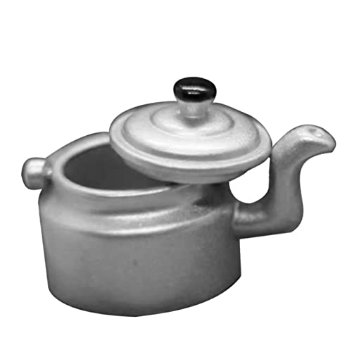 HEALSOPTHY Simulierter Wasserkocher Miniatur künstlich Teppich Riese für kinderspielzeug Modellierter Wasserkocher Mini-Wasserkocher Mini Wasserkocher Metall Silver von HEALSOPTHY