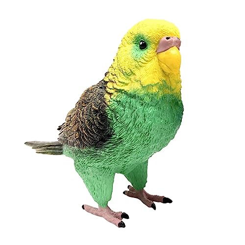 HEALSOPTHY Simulation Papagei Modellspielzeug aus Kunststoff für Kinder Realistische Vogeldarstellung Langlebig und Sicher als Pädagogisches Spielzeug und Dekoration von HEALSOPTHY