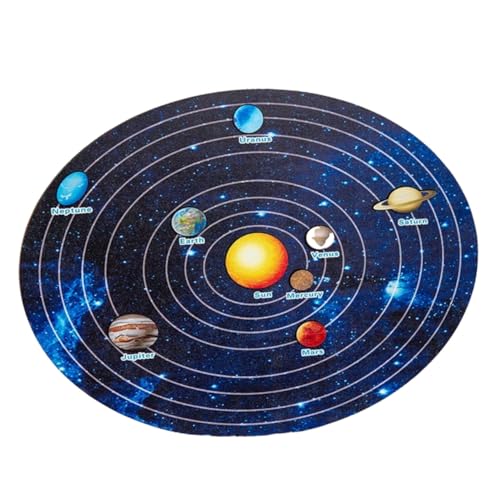 HEALSOPTHY Solar System Holzpuzzle Lernspielzeug für Teilige Planetenspiel Montessori Pädagogisches Sonnensystem Interaktives Holz Puzzle und Kreativität von HEALSOPTHY