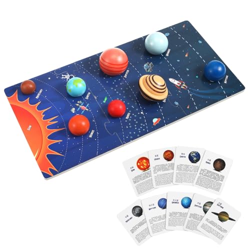 HEALSOPTHY Solarsystem Puzzle Holzspielzeug für Lernspielzeug zur Erkundung der Planeten Sicheres und Multifunktionales Raumspielzeug für Vorschulkinder Leicht zu Verstauen HEALSOPTHY Solarsystem Puzzle Holzspielzeug für Lernspielzeug zur Erkundung der Planeten Sicheres und Multifunktionales Raumspielzeug für Vorschulkinder Leicht zu Verstauen von HEALSOPTHY