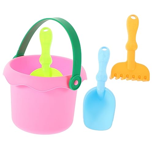 HEALSOPTHY Strandspielzeug für Sandspielzeug mit Eimer Schaufel und Formen für Strandaktivitäten und Kreative Spiele im Freien Fördert Fantasie und Zusammenarbeit Zufällige Zufällige Farbe von HEALSOPTHY