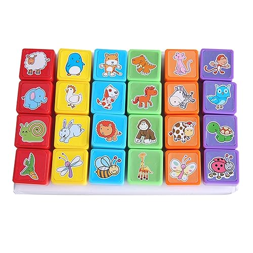 HEALSOPTHY Stück Teiliges Kinderstempel Selbstfärbende Tierstempel für Bastelprojekte Umweltfreundliche Cartoon Stempel für Kreative Spielstunden und HEALSOPTHY Stück Teiliges Kinderstempel Selbstfärbende Tierstempel für Bastelprojekte Umweltfreundliche Cartoon Stempel für Kreative Spielstunden und von HEALSOPTHY