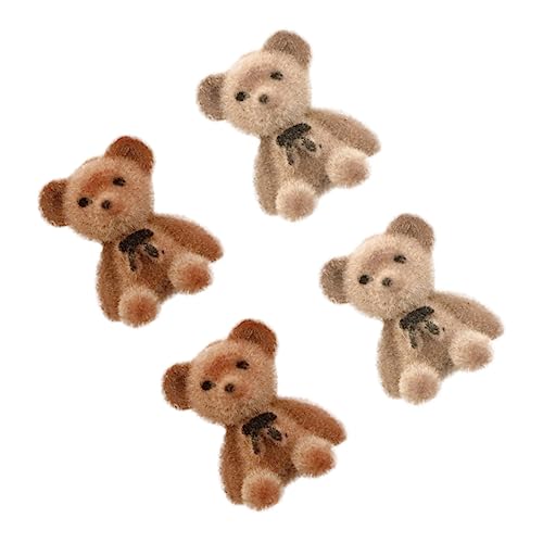 HEALSOPTHY Teiliges Anhänger mit Schleife Samtartige Bag Decors Kleine DIY Bär Puppe Taschen Zubehör Bunte Mini Plüschtiere für Taschenverzierung von HEALSOPTHY