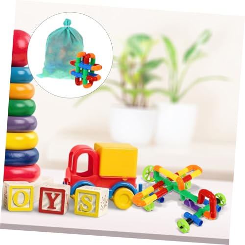 HEALSOPTHY Teiliges Bausteine aus Langlebigem Kunststoff Pädagogisches Steckspielzeug Kreativität Koordination und Zahlenverständnis Geeignet für Jungen und Mädchen Ab Jahren Zufällige Farbe von HEALSOPTHY