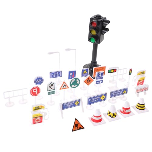 HEALSOPTHY Teiliges Spielset aus Langlebigem Kunststoff mit Realistischen Straßenverkehrszeichen und Roter Grüner Ampelmodell Pädagogisches Verkehrssicherheit und Kooperativen Fantasiespiels HEALSOPTHY Teiliges Spielset aus Langlebigem Kunststoff mit Realistischen Straßenverkehrszeichen und Roter Grüner Ampelmodell Pädagogisches Verkehrssicherheit und Kooperativen Fantasiespiels von HEALSOPTHY