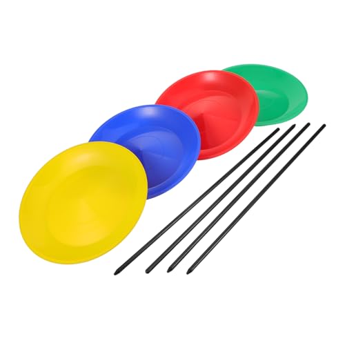 HEALSOPTHY Teiliges Zirkus Jonglier Set mit Farbigen Drehplatten und Stäben Stabiles Kunststoff Trainingstool für Balance Koordination Bühnenperformance und Partyspaß HEALSOPTHY Teiliges Zirkus Jonglier Set mit Farbigen Drehplatten und Stäben Stabiles Kunststoff Trainingstool für Balance Koordination Bühnenperformance und Partyspaß von HEALSOPTHY
