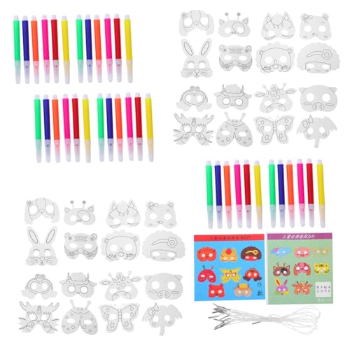 HEALSOPTHY Tierische DIY Bastelmasken Teiliges mit Tierblanko-masken und Farben zum Bemalen Verstellbare Leichte Papierschutzmasken für Geburtstage Fasching Schule und Kreative Kunstprojekte HEALSOPTHY Tierische DIY Bastelmasken Teiliges mit Tierblanko-masken und Farben zum Bemalen Verstellbare Leichte Papierschutzmasken für Geburtstage Fasching Schule und Kreative Kunstprojekte von HEALSOPTHY