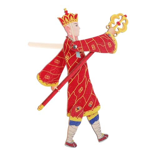 HEALSOPTHY Traditionelles Chinesisches Holz schattenpuppenspielzeug Sicheres DIY kit für Kindergartenkinder Fördert Feinmotorik und Hand Auge koordination Kulturelles Familienerlebnis von HEALSOPTHY