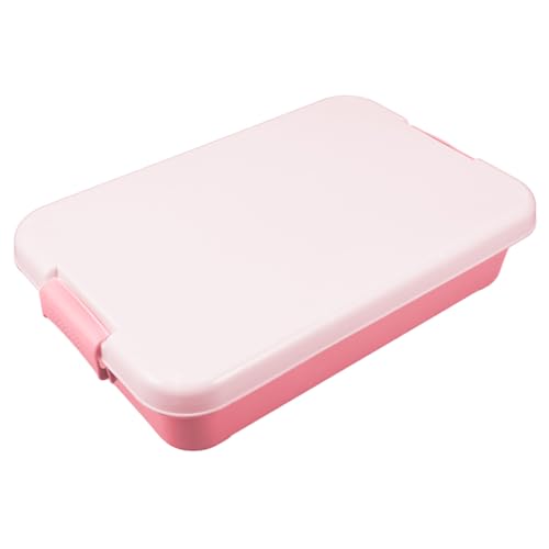 HEALSOPTHY Tragbare Kunststoff Sandkastenbox mit Deckel Kleine Sandspielzeug Aufbewahrung Leicht Robust Großer Stauraum für Strand Garten und Outdoor Spielspaß von HEALSOPTHY