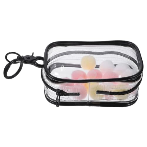 HEALSOPTHY Transparente PVC Puppentragetasche mit Reißverschluss Kleine Aufbewahrungstasche für Puppen Vielseitige Tragetasche zum Schutz und Präsentation Geeignet für Schule und Reisen von HEALSOPTHY
