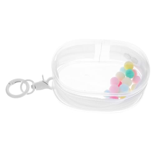 HEALSOPTHY Transparente Puppentragetasche mit Doppeltem Reißverschluss Hochsichtbares PVC Display Kompakte Runde Form Inklusive Schlüsselanhänger und Pompom für Sammler und Aufbewahrung HEALSOPTHY Transparente Puppentragetasche mit Doppeltem Reißverschluss Hochsichtbares PVC Display Kompakte Runde Form Inklusive Schlüsselanhänger und Pompom für Sammler und Aufbewahrung von HEALSOPTHY