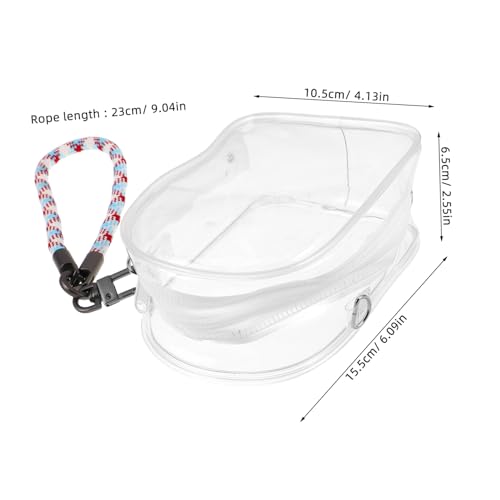 HEALSOPTHY Transparente mit Reißverschluss Leichte Stabile Puppen Minifiguren-Organizer-Tasche mit Farbigem Gewebtem Trageband für Schlüssel Handy und Sammelfiguren HEALSOPTHY Transparente mit Reißverschluss Leichte Stabile Puppen Minifiguren-Organizer-Tasche mit Farbigem Gewebtem Trageband für Schlüssel Handy und Sammelfiguren von HEALSOPTHY