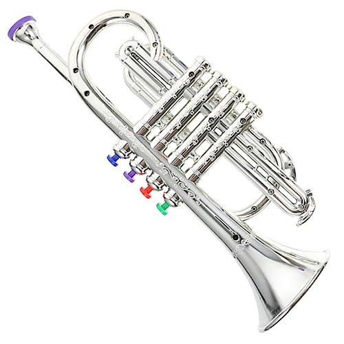 HEALSOPTHY Trompete Realistische Trompete für Kleinkinder Musikspielzeug Kreativität Farbenfrohes Design Leicht und Tragbar für Junge Musiker von HEALSOPTHY