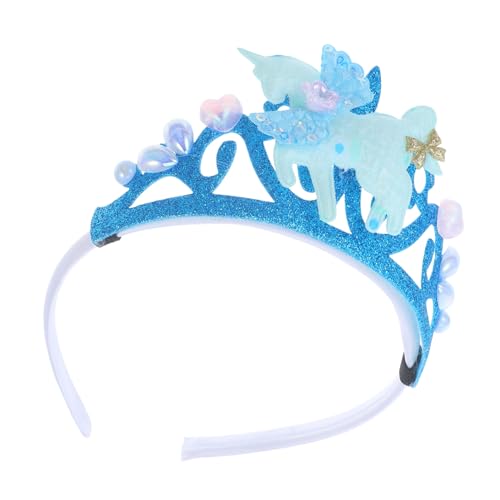 HEALSOPTHY Unicorn Kronen Haarreif für Mädchen Party Haarband mit Funkelndem Einhorn Design Bequemes und Stabiles Stirnband für Geburtstagsfeiern Cosplay und Festliche Anlässe von HEALSOPTHY