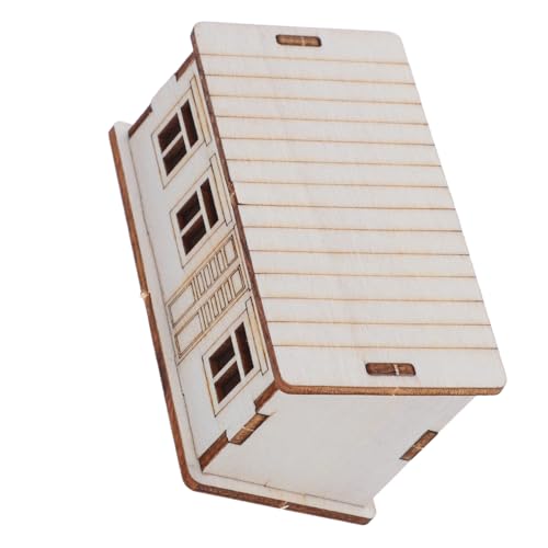 HEALSOPTHY Unvollendetes Holzhaus Modell Bausatz Kleine Holzblockhütte zum Bemalen DIY Holzhaus Dekoration für Weihnachtsfest Vielseitiges Familien-bastelset und Geschenkidee HEALSOPTHY Unvollendetes Holzhaus Modell Bausatz Kleine Holzblockhütte zum Bemalen DIY Holzhaus Dekoration für Weihnachtsfest Vielseitiges Familien-bastelset und Geschenkidee von HEALSOPTHY