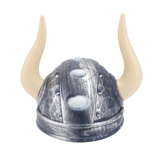 HEALSOPTHY Viking Helm Cosplay Kopfbedeckung mit Hörnern Robustes Kostümzubehör für Piraten Mittelalterpartys für Halloween Karneval und Verkleidungsspiele HEALSOPTHY Viking Helm Cosplay Kopfbedeckung mit Hörnern Robustes Kostümzubehör für Piraten Mittelalterpartys für Halloween Karneval und Verkleidungsspiele von HEALSOPTHY