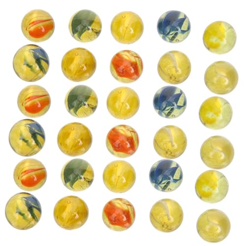 HEALSOPTHY Vintage Glasmurmeln Bunt Langlebige Spielkugeln aus Hochwertigem Dekorative Kugelspielsteine für Fischbecken Deko Einfaches Spiel für Familie von HEALSOPTHY