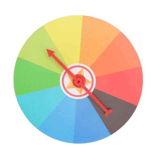 HEALSOPTHY Wandmontiertes Gewinnrad Preisdrehscheibe Robust Langlebig DIY Karneval Spiel Requisit für Gewinnspiele und Partyveranstaltungen von HEALSOPTHY