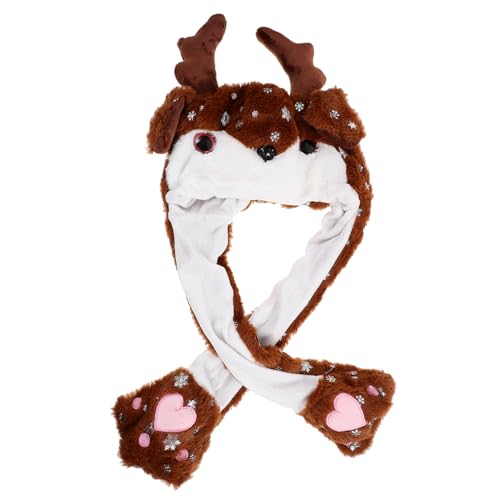 HEALSOPTHY Weihnachtlicher Cosplay Hut mit Beweglichen Ohren Weiches Baumwollmaterial Einstellbare Einheitsgröße für Party Foto Requisiten und Kalte Jahreszeiten Vielseitig für Halloween HEALSOPTHY Weihnachtlicher Cosplay Hut mit Beweglichen Ohren Weiches Baumwollmaterial Einstellbare Einheitsgröße für Party Foto Requisiten und Kalte Jahreszeiten Vielseitig für Halloween von HEALSOPTHY