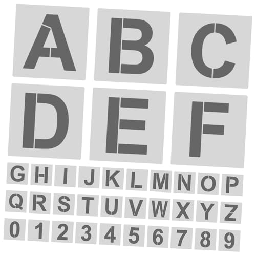 HEALSOPTHY Wiederverwendbare Kunststoff Buchstaben und Zahlen Schablonen Set Buchstaben Zahlen Flexibel Robust für DIY Malerei Basteln Schule und Heim Kunstprojekte HEALSOPTHY Wiederverwendbare Kunststoff Buchstaben und Zahlen Schablonen Set Buchstaben Zahlen Flexibel Robust für DIY Malerei Basteln Schule und Heim Kunstprojekte von HEALSOPTHY