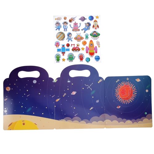 HEALSOPTHY Wiederverwendbares Stickerbuch mit Ablösbaren Fantasievollen Aufklebern Fördert Kreativität Hand Auge Koordination und Spielerisches Lernen für Kleinkinder und Vorschulkinder HEALSOPTHY Wiederverwendbares Stickerbuch mit Ablösbaren Fantasievollen Aufklebern Fördert Kreativität Hand Auge Koordination und Spielerisches Lernen für Kleinkinder und Vorschulkinder von HEALSOPTHY