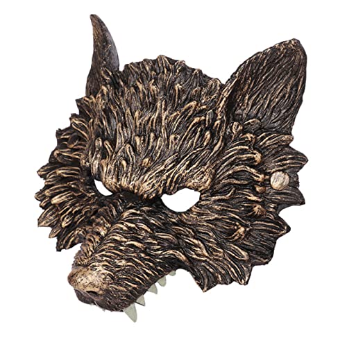 HEALSOPTHY Wolfsmaske Halloween Tierkostümmaske Gruselig Leicht Atmungsaktiv Für Maskerade Party Karneval Zufällige Farbe Zufällige Farbe von HEALSOPTHY