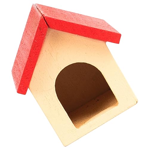 HEALSOPTHY Miniatur Hundehütte Für Puppenhaus Dekorative Miniaturmöbel Für Kreative Szenerien Für Mini-Haus Und Puppen Sicheres Leichtes Material von HEALSOPTHY