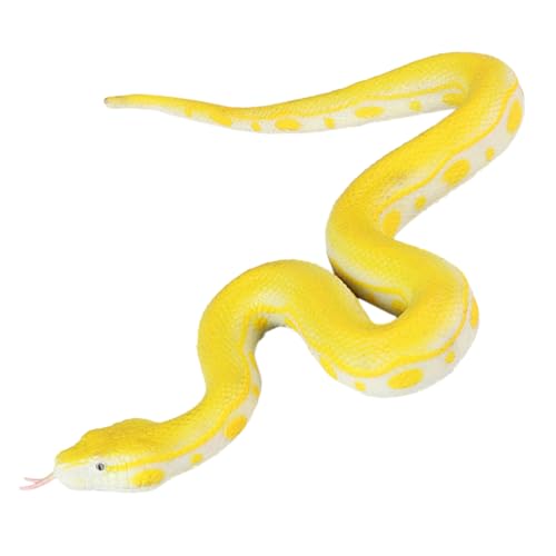 HEALSOPTHY künstliche Schlange für kinderspielzeug Wild Animal Toy spielsachen Simulation Snake Schlangenmodell für kleines Schlangenspielzeug Yellow von HEALSOPTHY