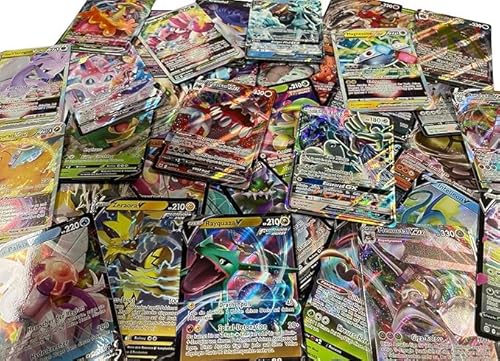 10x Zufällige Pokémon V/Ex/Gx Karten (Englisch) – Verschiedene Motive + Heartforcards® Versandschutz von HEART FOR CARDS