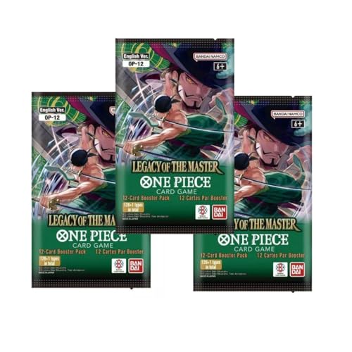 3× One Piece TCG – Legacy of The Master (OP-12) Booster Pack – Englisch – je Pack 12 Karten von HEART FOR CARDS