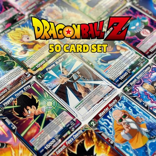 50 Dragonball Karten Lot mit 3 Holo Karte - Dragon Ball Card Game - Englisch + Heartforcards® Versandschutz von HEART FOR CARDS