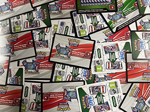 50 zufällige Pokeman Online Codes aus aktuellen & verschiedenen Sets Poke Karten TCG Online Booster + Heartforcards® Versandschutz von HEART FOR CARDS