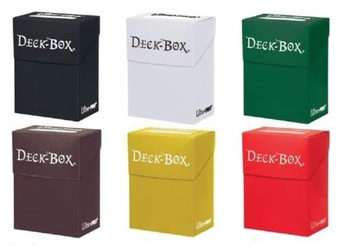 6 x Farbige Ultra Pro Deck-Boxen, Sammeln, Tauschen und Aufbewahren von Sammel Karten+ HEARTFORCARDS Versandschutz von HEART FOR CARDS