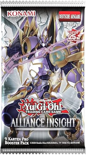 Alliance Insight Booster Pack (Deutsch) – 1x Booster mit 9 Karten – Letzte Chance auf Quarter Century Secret Rares + Heartforcards® Versandschutz von HEART FOR CARDS