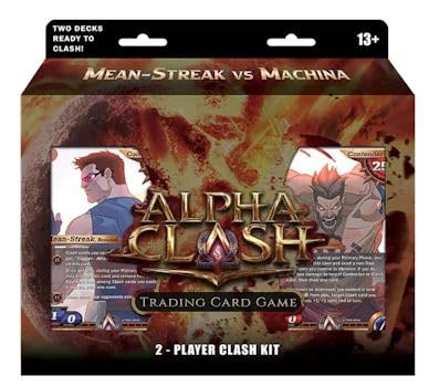 Alpha Clash - Clashgrounds 2-Player Clash Kit - Mean Streak vs. Machina with 2 Playable Decks and More - ENGLISCH + Heartforcards® Versandschutz von HEART FOR CARDS