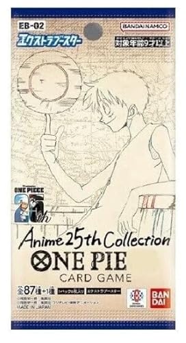 Anime 25th Collection (EB-02) Einzelbooster | OP Card Game | 6 Karten pro Pack | Japanisch + Heartforcards® Versandschutz von HEART FOR CARDS
