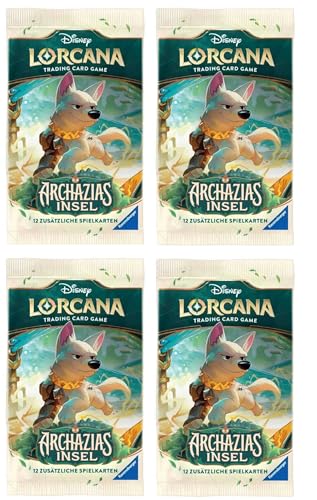 Archazias Insel | 4X Boosterpack (Deutsch) | 12 Sammelkarten | TCG Trading Card Game von HEART FOR CARDS