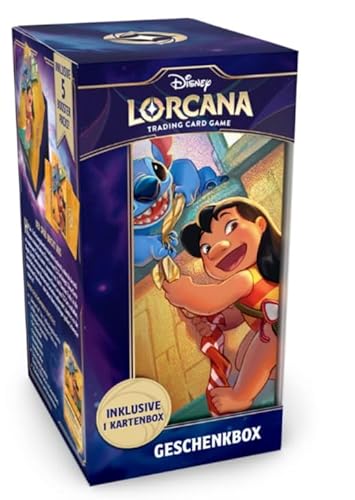 HEART FOR CARDS Archazias Insel Geschenk-Set Lilo & Stitch | Deutsche Edition | 5 Booster Packs + Glimmer-Foilkarte + Kartenbox von HEART FOR CARDS