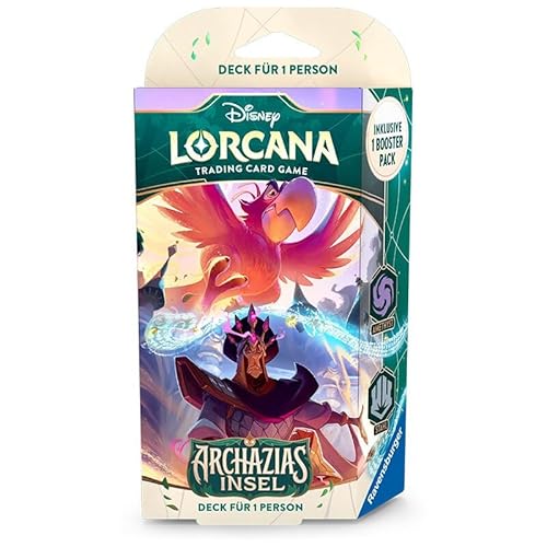 Archazias Insel Starter Deck Amethyst & Stahl | Einzelspieler-Kartendeck mit Booster & Zubehör (Deutsch) von HEART FOR CARDS