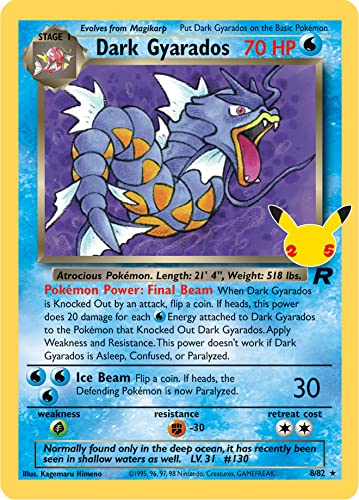 Dark Gyarados 8/82 - Celebrations - Englisch + 1 x Heartforcards Toploader Dark Gyarados 8/82 - Celebrations - Englisch + 1 x Heartforcards Toploader von HEART FOR CARDS