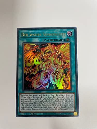 Der wahre Sonnengott MP22-DE275 deutsch 1.Auflage Ultra Rare + Heartforcards© Toploader von HEART FOR CARDS