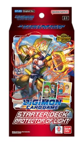 HEART FOR CARDS Digimon Card Game - Starter Deck ST20 | Protector of Light (EN) | WarGreymon | 54 Karten + Bonuskarten von HEART FOR CARDS
