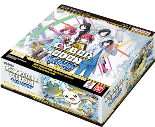 Digimon TCG: Cyber Eden BT22 Booster Display [Englisch] – 24 Boosterpacks mit je 12 Karten | Original Trading Card Game | Mit Heartforcards® Versandschutz von HEART FOR CARDS