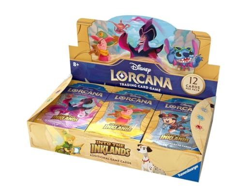 Disney Lorcana Into The Inklands Display - ENGLISCH Booster Box 24 Boosterpackungen+ Heartforcards® Versandschutz von HEART FOR CARDS