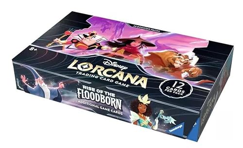 Disney Lorcana: Aufstieg der Flutgestalten - Display mit 24 Booster Packs - ENGLISCH + Heartforcards® Versandschutz von HEART FOR CARDS