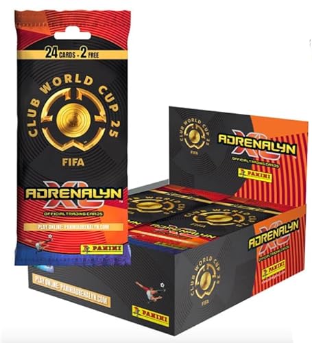 FIFA Club World Cup 2025 TC – Fat Pack Display (10er) – Panini Adrenalyn XL – Trading Cards zur Klub-WM + Heartforcards® Versandschutz von HEART FOR CARDS