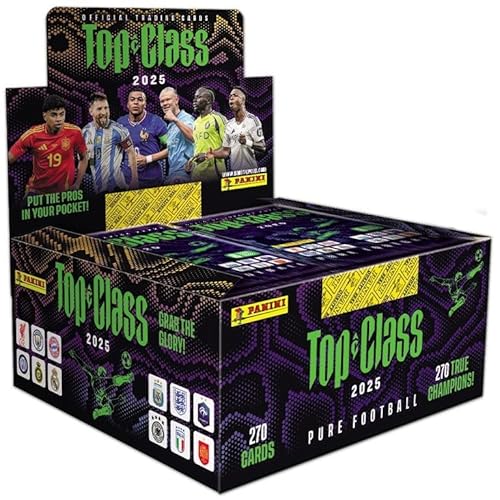 FIFA Top Class 2025 Trading Cards – Box mit 24 Packs (je 8 Karten) + Heartforcards® Versandschutz von HEART FOR CARDS