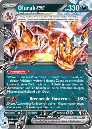Glurak-ex – XXL Jumbo Karte Deutsch – Scarlet & Violet Promo SVP #196 + Heartforcards® Versandschutz von HEART FOR CARDS